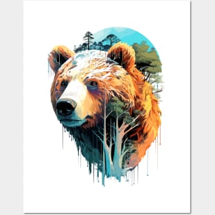 Grizzly Bear Animal World Predator Wild Nature Wilderness Posters and Art